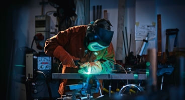 MIG welding. 
Part of the SME shooting 2017: new look and feel and tone of voice for SME